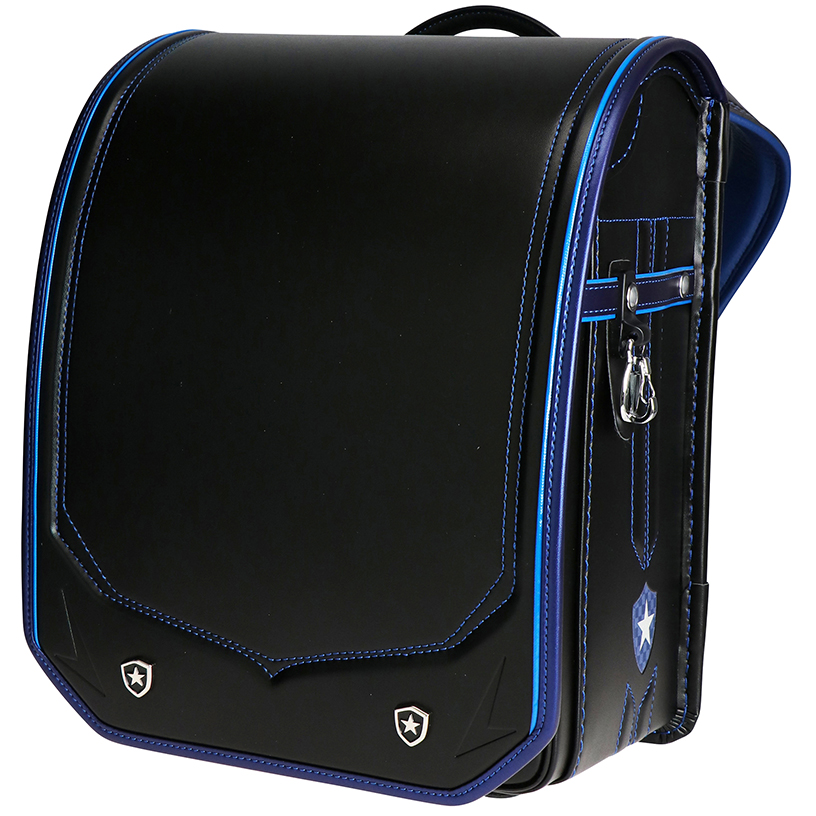 大林鞄製作所のおすすめスタンダードランドセル 瞬ピカッスポーティーワイド30-42 ブラック×ブルー